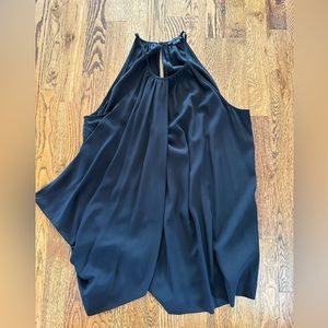 Theory L Black Flowy Tank